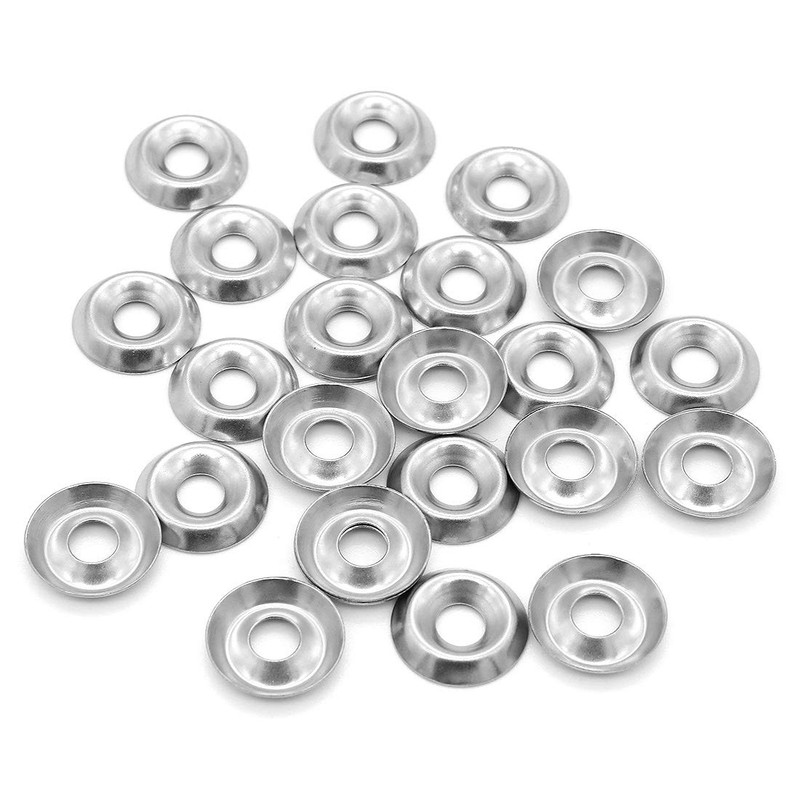 Yuhtech 170 Pcs Stainless Steel Cup Washers Countersunk Screw Finishing