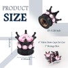 4PCS Bling Crown Car Tire Valve Caps,Stylish Tire Valve Stem