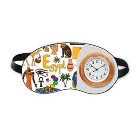 Egypt Landscap Animals National Flag Sleep Eye Head Clock Travel Shade Cover