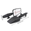 Unbranded 1 pair ADV Motorcycle Rearview Mirror Foldable Adjustable Adventure