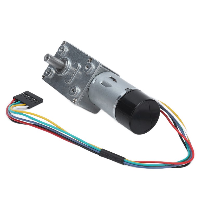 JGY‑370 DC Worm Gear Motor Gear Motor with Encoder Biaxial