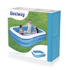 Bestway - Deluxe Rectangular Blue Inflatable Pool, 211 x 132