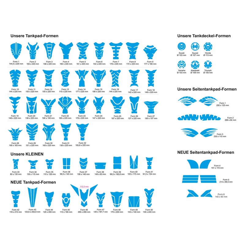 Tank Pad 3D Zombie Monster Hell Compatible with Honda 502382VA