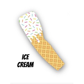 Ice Cream Arm Sleeve Baseball Football Basketball - Color: Unc Blue, Size: Large