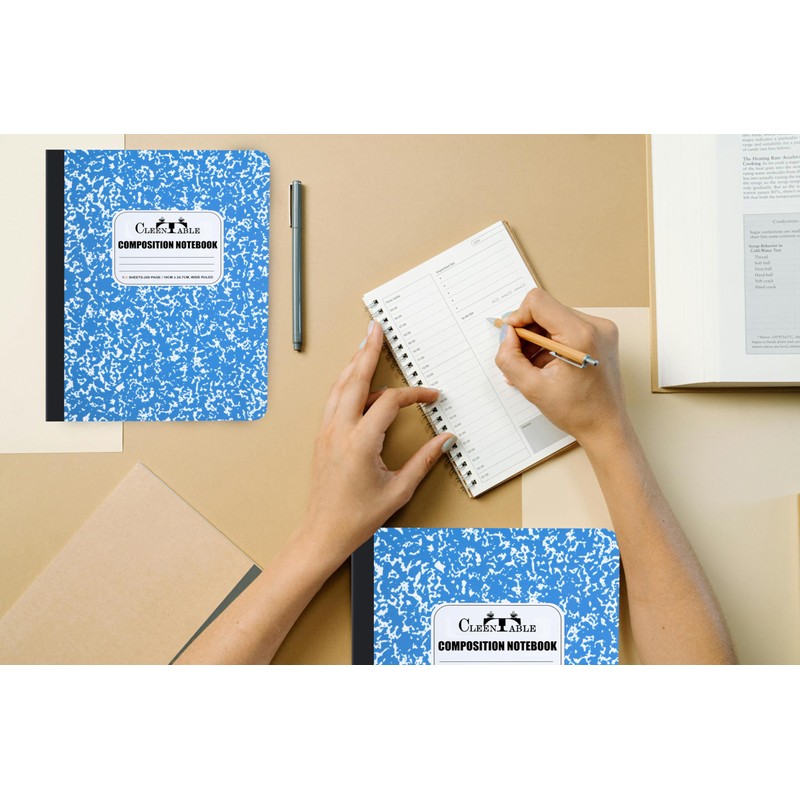CLEENTABLE Composition Notebook 5 Pack, College Ruled Paper, Notebooks for