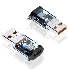 USB Type C to USB Adapter, Poyiccot [Set of 2] USB C to USB A Adapter, 120W Fast Charging & 10Gbps Rapid Data Transfer Support USB A Male to USB C Female Converter Connector OTG Compatible for