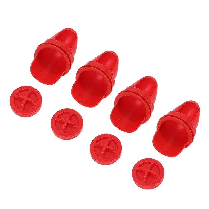 4 Sets DIY Chicken Feeder Rain Proof Poultry Feeder Port