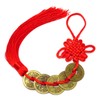 Honbay Handicrafts 5PCS Red Chinese Knot Tassels Hanging Decorations Chinese