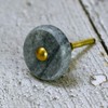 ARTISNO Round Marble Brass Knob, Modern Cabinet Knob, Decorative Hardware,