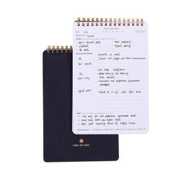 ZERONE CENTRE Productivity Notepad Suite (One on One-Black-A5)