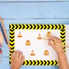Ireer 72 Pcs Construction Bulletin Board Borders Set Decoration for