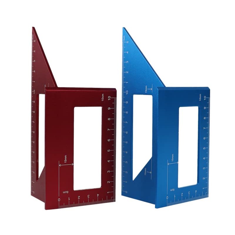Aluminum Alloy Saddle Layout Square 3D Mitre Angle 45/90 Degree