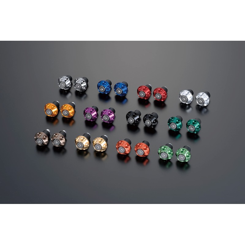 POSH 031077-11-10 Motorcycle Goods Handlebar End Grip End Cap (Outer
