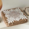 Gratify Lace Doilies with Handmade Beaded Embroidery Lace Table Placemats