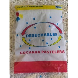 Freddy 1000 Pz Cuchara Pastel Cafetera Desechable Plástico *negra*