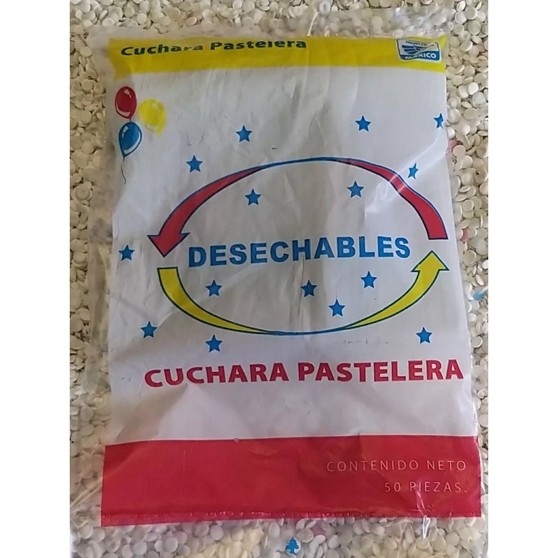 Freddy 1000 Pz Cuchara Pastel Cafetera Desechable Plástico *negra*