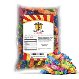 Tootsie Fruit Chews 5-Flavor Individually Wrapped Bulk Multicolored Taffy Candy (2 Pound)