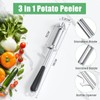 Alyvisun Universal Potato Peeler for Kitchen, 3 in 1 Peeler/Julienne