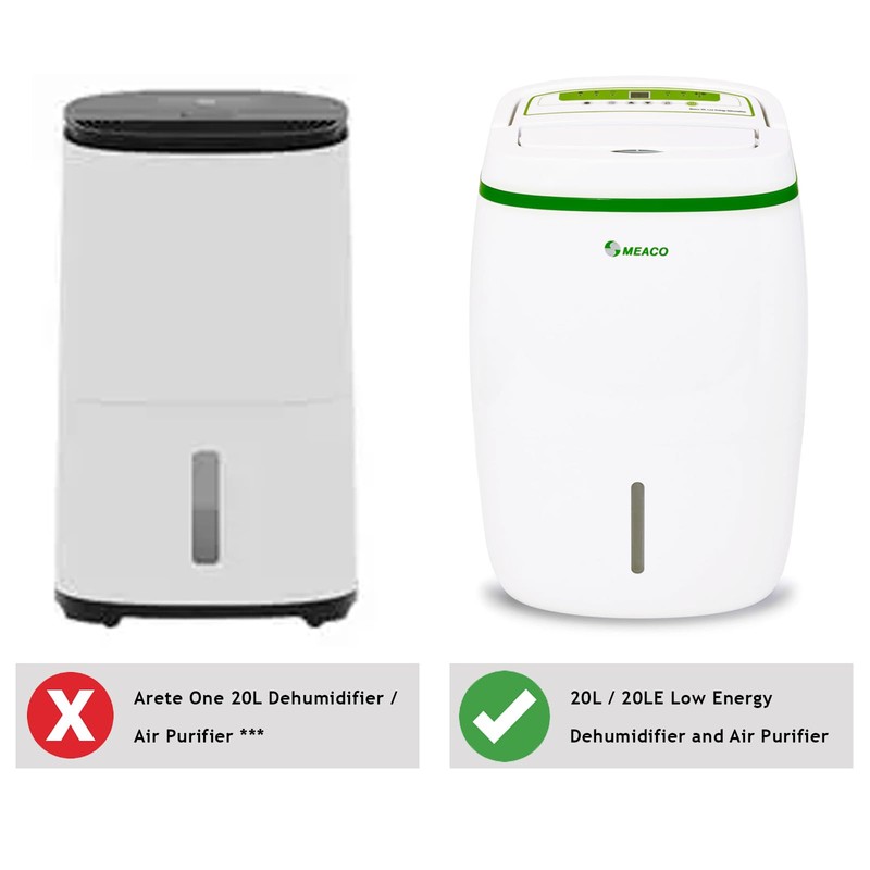 Spares2go HEPA Filter compatible with Meaco Dehumidifier 20L 20LE Low