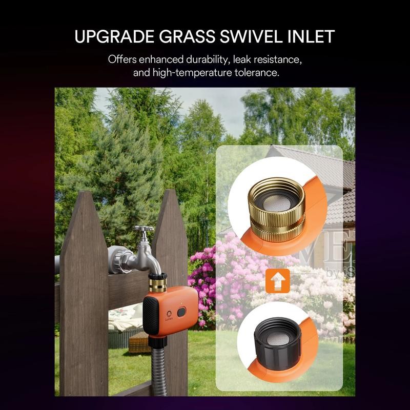 Lumary Smart Wi-Fi Watering Timer for Gardening with Brass Inlet(Gateway