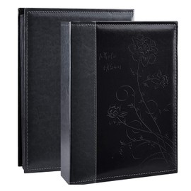 Artmag Photo Album 4x6 300 Photos, Extra Large Capacity Leather Cover Wedding Family Photo Albums Holds 300 Horizontal 4x6 Photos(Black)