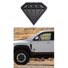 Diamond Emblem Badge, Custom 3D Exterior Automotive Accessories, Universal Fit for Car, Truck, SUV 3x2.8 inch