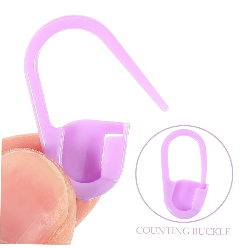 DOITOOL 2 Boxes Locking Stitch Markers of Portable Crochet Tools
