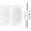 DEWENWILS Wireless Remote Control Light 2 Switches and 1 Receiver