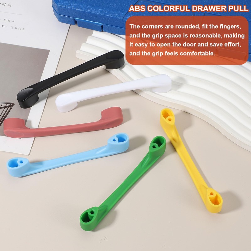 sourcing map 10 Pack Plastic Cartoon Drawer Pulls, 5" ABS