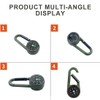 XUZOPIM Compass With Carabiner Hook Thermometer Multifunctional Portable Metal Carabiner