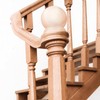 Maasechs 2 Pack 2.5" Round Wood Ball Curtain Rod Finial