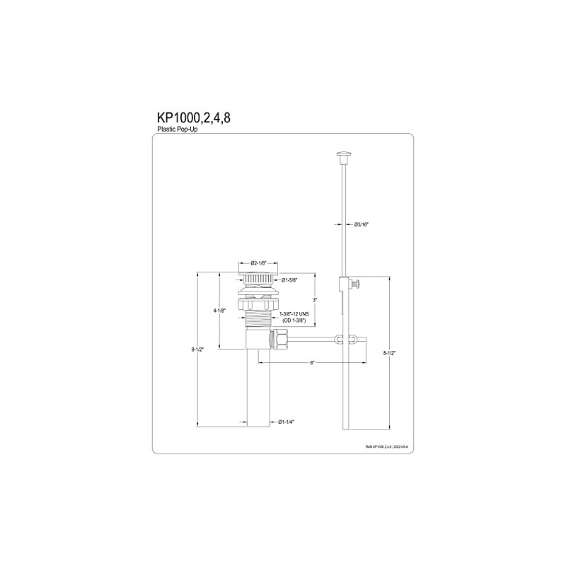 Kingston Brass KP1004 Bathroom Sink Drain, Polished Chrome/Polished Brass