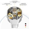 Safety angle plug, extra flat with bracket, plastic, 8 mm