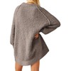 UNCLECAT Women's Oversized Sweaters Trendy Fuzzy Knit Sweater Tops Long