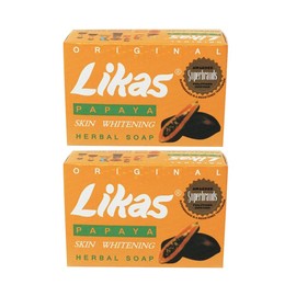 (Pack of 2) Original Likas Papaya Skin Brightening Herbal Soap