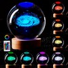 3D Galaxy Crystal Ball Lamp,3.15 Inch K9 Crystal Ball Night