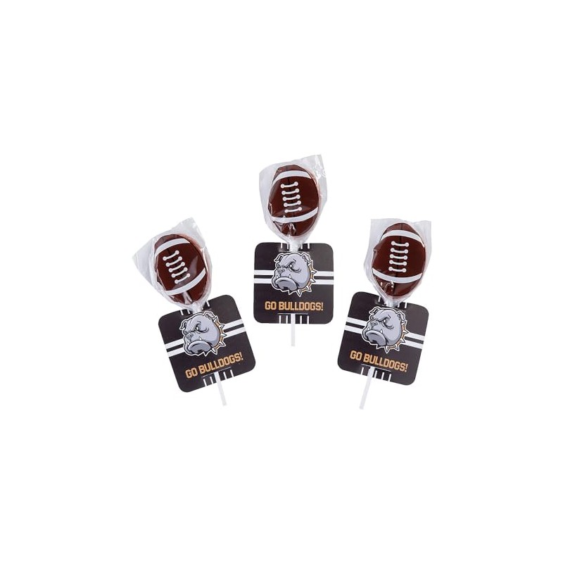 Fun Express Custom Photo Football Lollipops - 24 Pieces