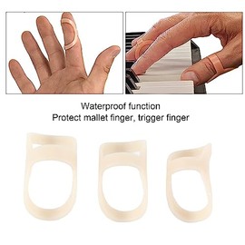 FéRula de PláStico para Dedos, 3 Uds., Protector de Apoyo para Dedos CóModo Ovalado, Reduce el Dolor