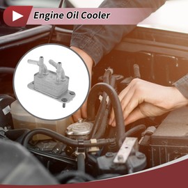 REPAIROCK Engine Oil Cooler for Ford F-250 Super Duty V8 6.7L 2011-2016 Transmission Oil Cooler Trans Cooler No.BC3Z9N103A Aluminum Alloy 1 Pcs Car