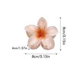 Flower Hair Clips, Pack of 8 Flower Hair Clips, Flower Hair Claw Clips, Non-Slip Flower Hair Clips, Large Flower-Shaped Claw Clips, Large Claw Hair Clips for Women, Thick/Thin Hair
