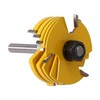 Gasea 6pcs 1/4-Inch Shank Slot Cutters Adjustable 3 Wing Router