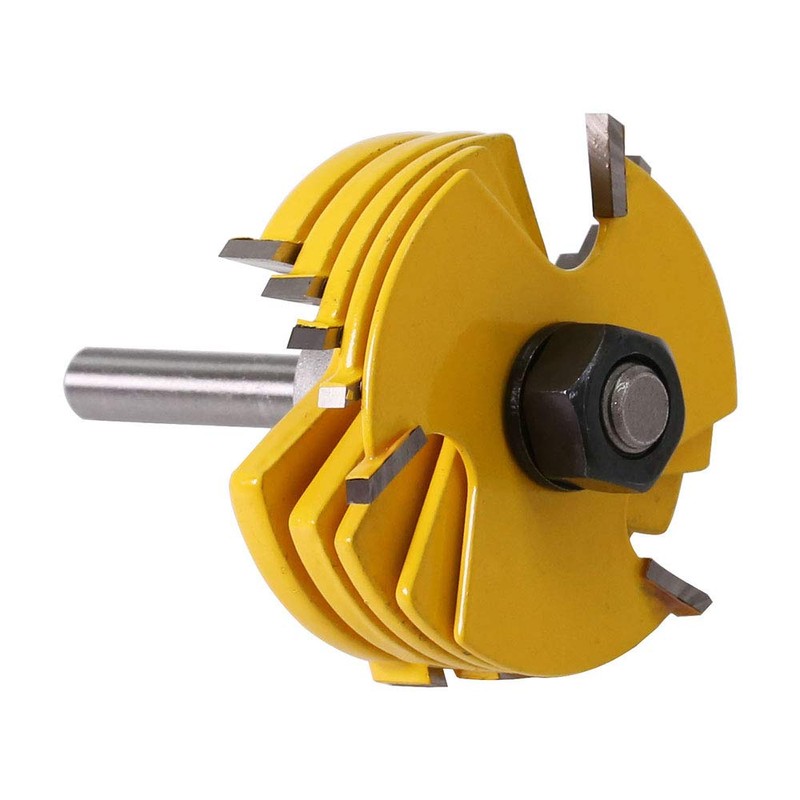 Gasea 6pcs 1/4-Inch Shank Slot Cutters Adjustable 3 Wing Router