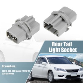 X AUTOHAUX 2 pieces rear light brake light socket plug holder 33515-S50-003