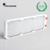 FreezeMod 360mm White G1/4" Threads Pure Copper Radiator 27mm Thick