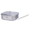 Boundless Voyage Outdoor Camping Titanium Military Mess Tin with Lid