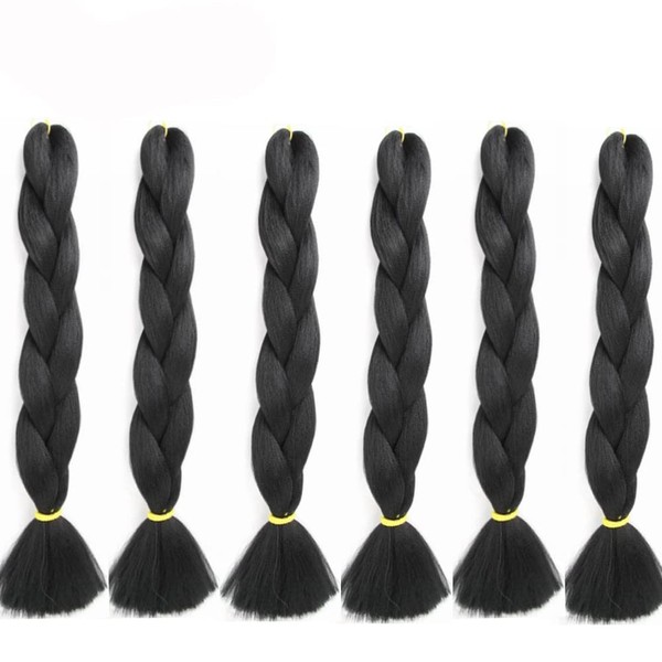 Eunice Hair 24inch 6pcs 24inch 100g/piece 24inch Braid Synthetic Hair Extensions