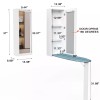 Organizedlife Wall Mounted Ironing Board Cabinet with Iron Storage, Built
