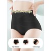 FancyTwig Women's Stylish High Waisted Cotton Breathable Thin Underwear Full