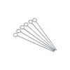 KitchenCraft Flat Kebab Skewers, Stainless Steel, Set of 6 Reusable
