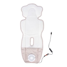 Baby Car Cooling Pad Seasonal Ventilated Breathable Child Carriage Conditioning System Mat for Baby Khaki